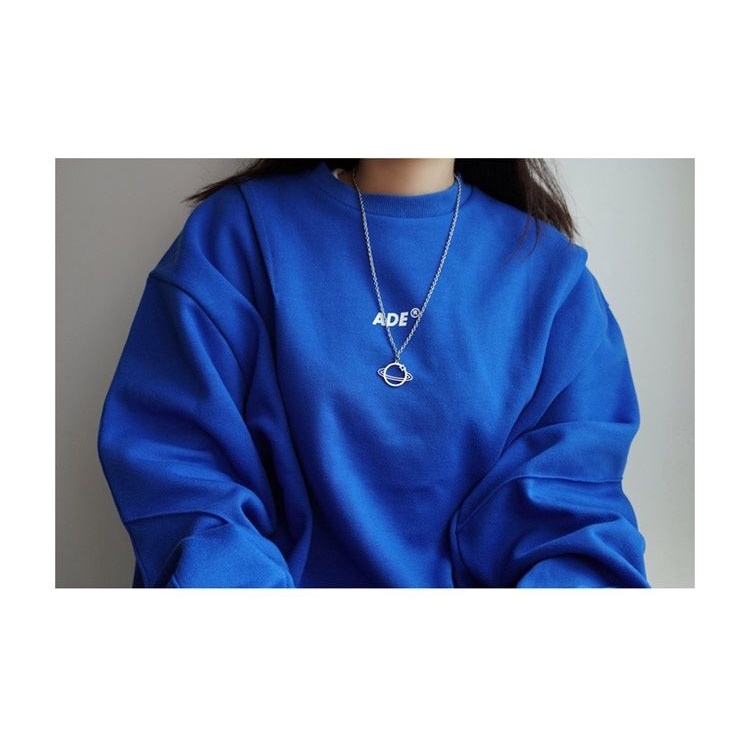 KANSAI hollow planet kalung in Saturnus Keren Bumi disco melompat sweater aksesoris artistik semua y