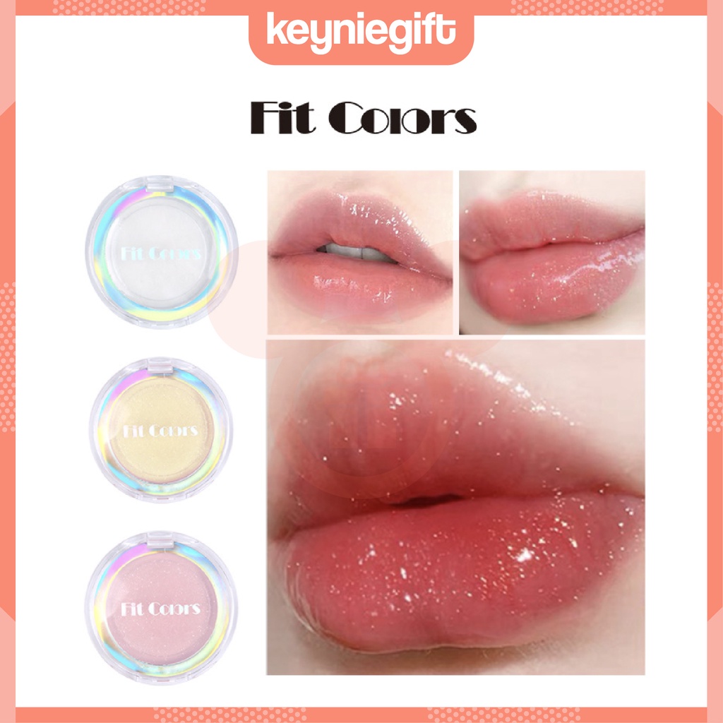 Fit Colors Jelly Transparent Moisturising Lip Balm Glitter Pelembab Bibir Fitcolors FC011