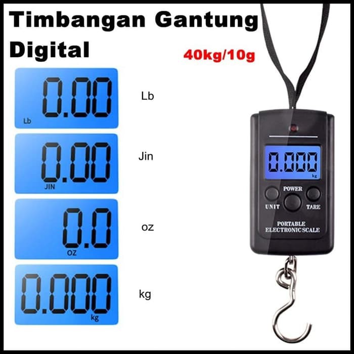 Timbangan Gantung Koper Digital 40kg 10g OCS3