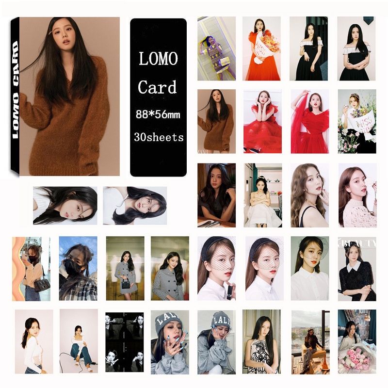 30pcs / Kotak Kartu Lomo Foto Kpop BLACKPINK JISOO 2022