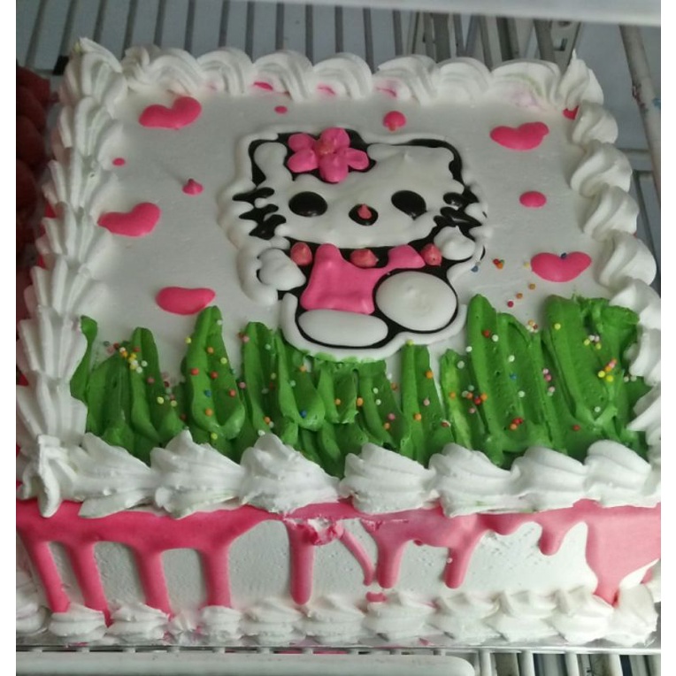 

tart karakter hello Kitty 20cm/kue ulang tahun karakter hello Kitty