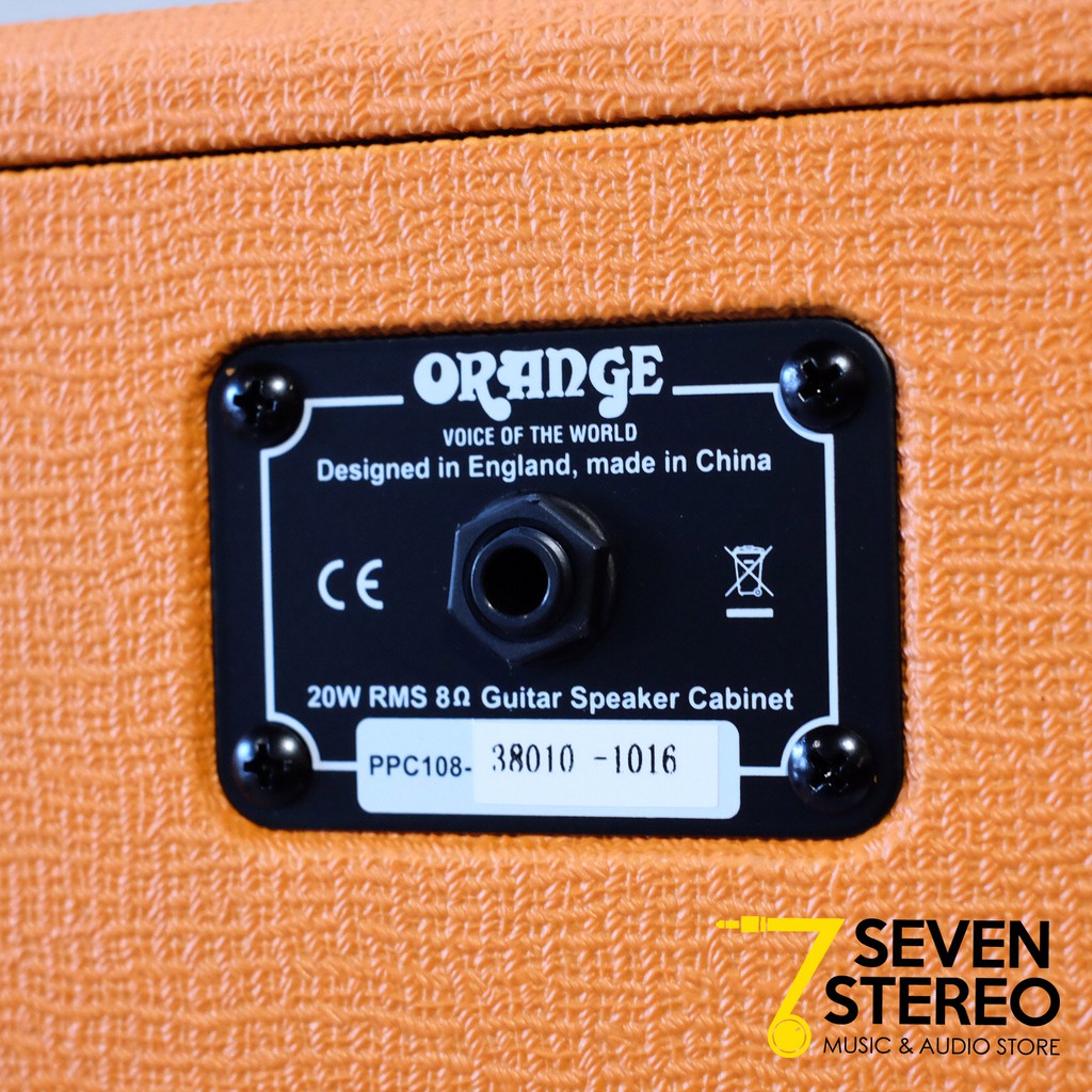 Orange Cabinet PPC108 1 x 8 Closed Back Guitar Speaker Cabinet