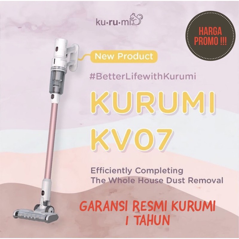 NEW PRODUCT!!! Kurumi KV 07 Powerful Cordless Stick Vacuum Cleaner with Spray Mop (Kurumi kv07)