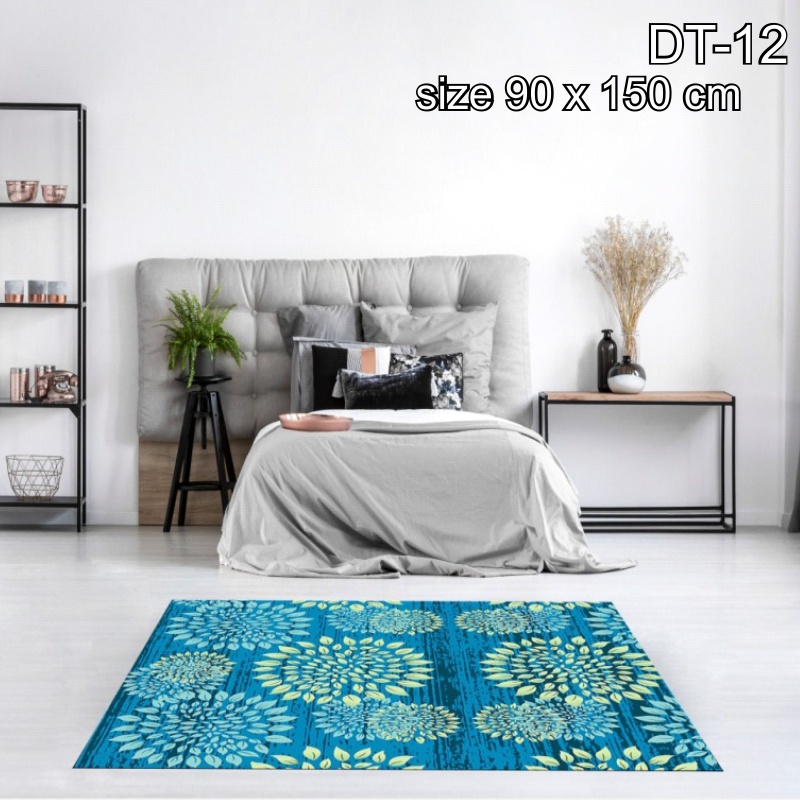 Karpet Lantai Motif Elegan Karpet Bulu Karpet Permadani Ruang Tamu Anti Slip Ukuran 90Cm X 150Cm - Unikdekorasi