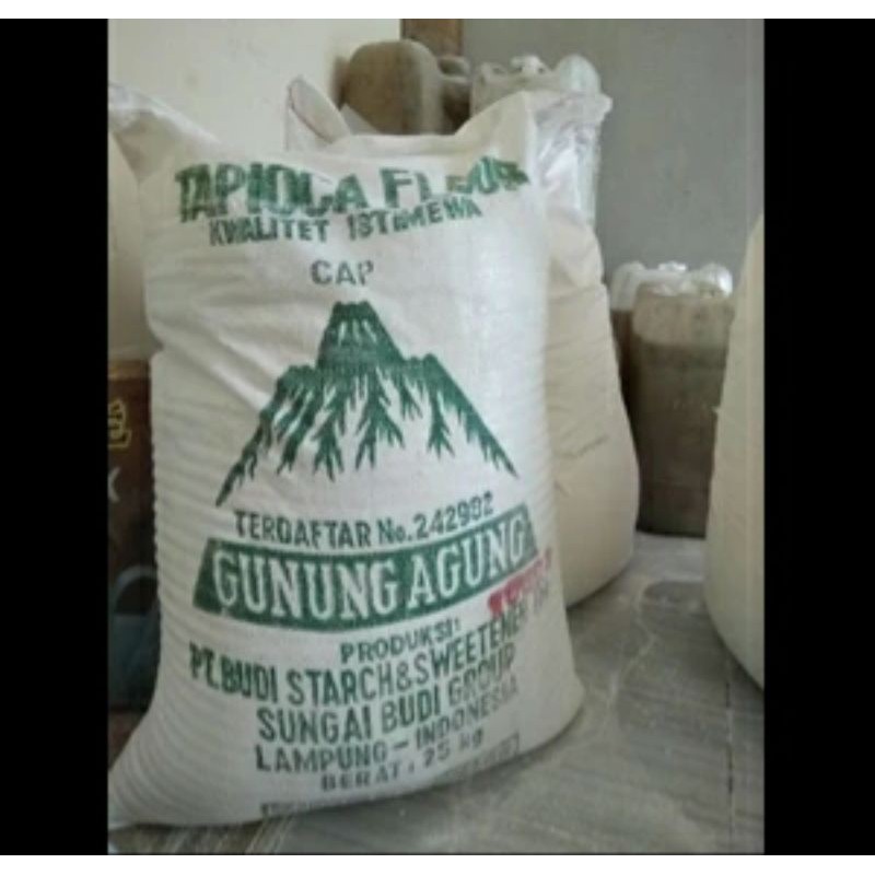 

Tepung Tapioka Gunung Agung 25kg Kanji GAH sak