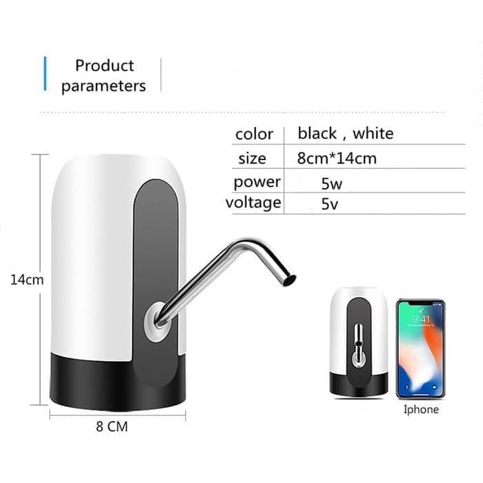 Pompa Galon Elektrik Recharge Dispenser Air Galon Charge DISPENSER USB