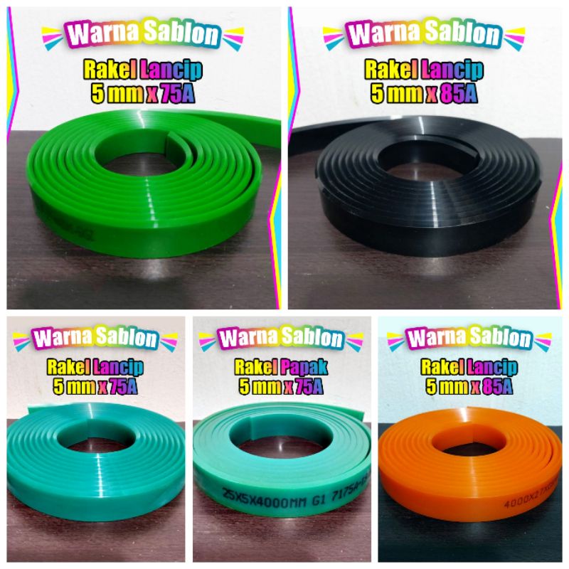 

Rakel sablon lancip dan papak 1roll (-+4meter)