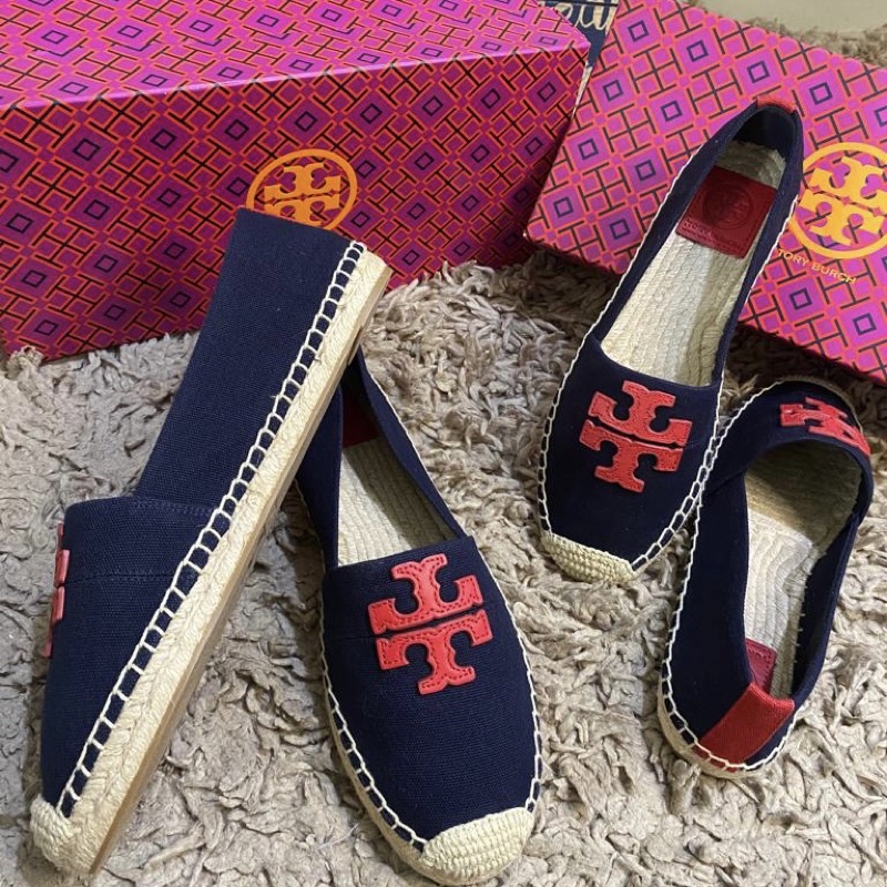 sepatu TB weston flat navy new with box