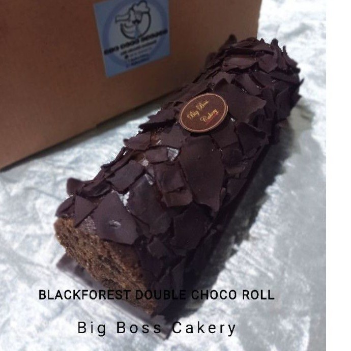 

Big Boss Cakery NEW BLACKFOREST DOUBLE CHOCO 20cm BOLU GULUNG ENAK