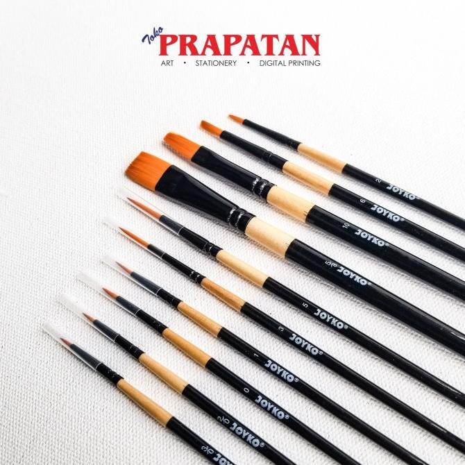 

PERALATAN MELUKIS KUAS JOYKO BR-9 / JOYKO ROUND BRUSH / KUAS LUKIS JOYKO SET 10 ALAT LUKIS