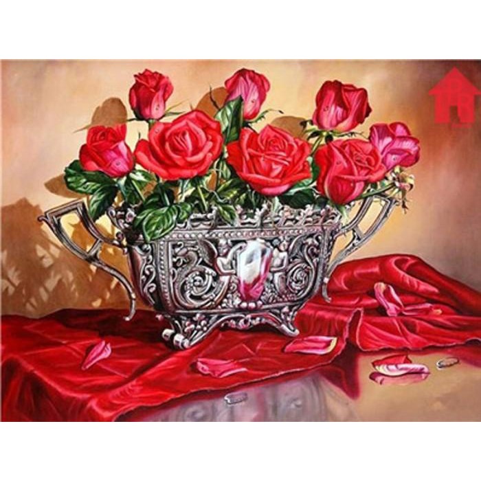 

Diy - Set Melukis / Painting By Number Kit - Flower 40X50Cm. Part-2 Murah Meriah Ready