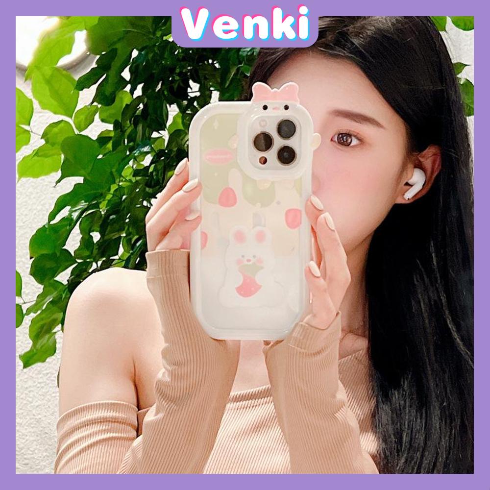 iPhone Case Silicone Soft Case Clear Case Airbag Shockproof Protection Camera Shiny Feel Bear Cartoon Cute Compatible For iPhone 11 Pro Max 13 Pro Max 12 Pro Max 7Plus xr XS Max