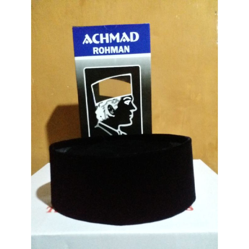 Peci Songkok hitam Polos AC Tinggi 10cm