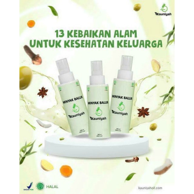 MINYAK BALUR KAUNIYAH OIL ORIGINAL 100% - BY UMMUBALQIS RESELLER RESMI