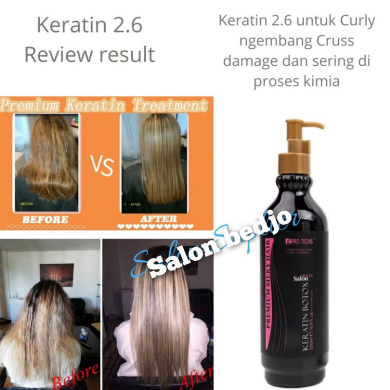 keratin smoothing pro techs kemasan besar semua varian