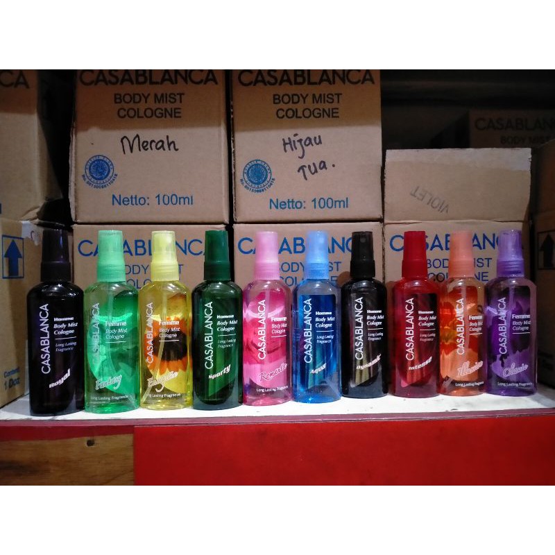 Casablanca body mist uk 50ml. banyak varian keharuman.