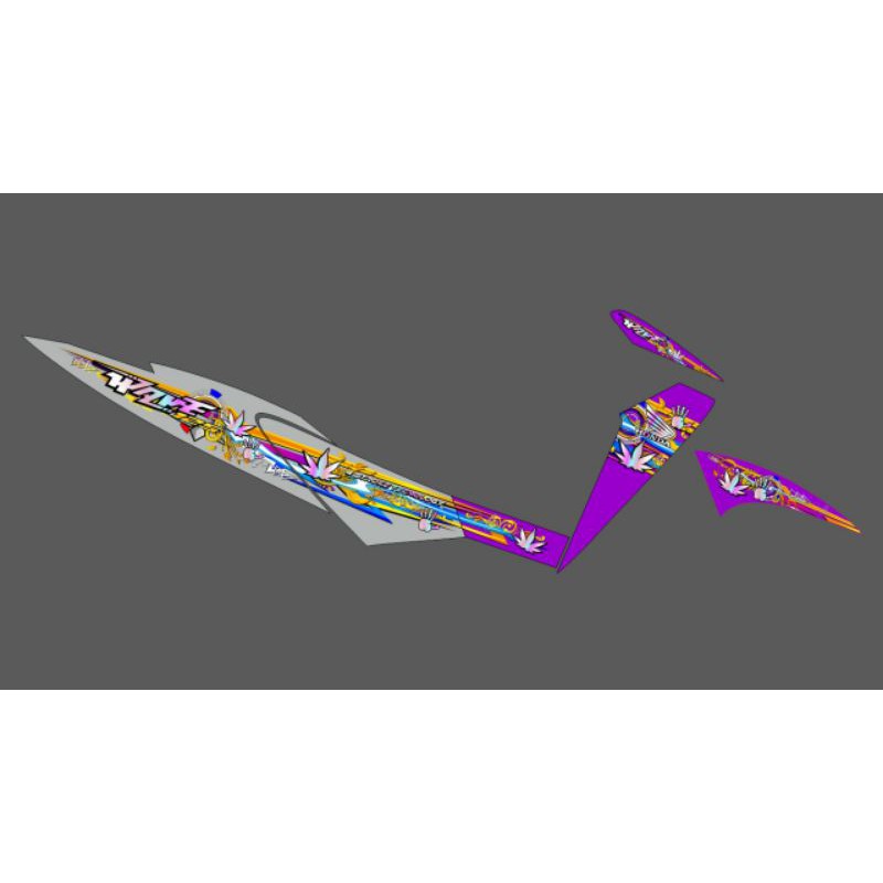 Striping honda wave 125 hologram 079