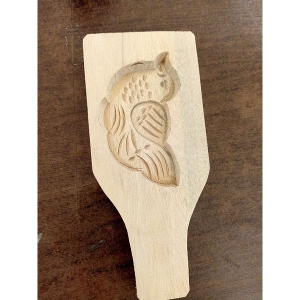 cetakan angkong pia motif merpati ukiran sangat tajam dan jelas