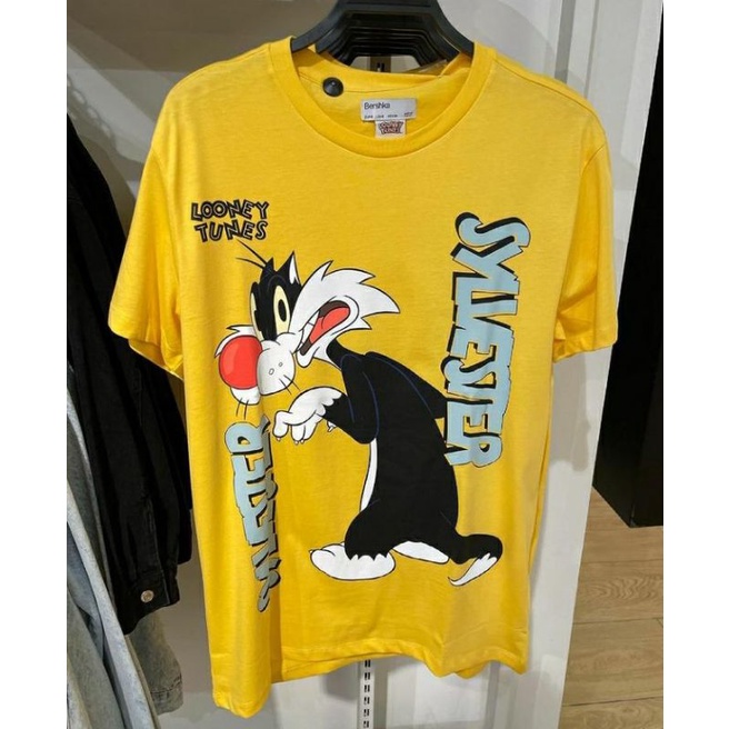 Kaos Pria Kartun Manga Looney Tunes Tshirt Bershka Man Original Murah