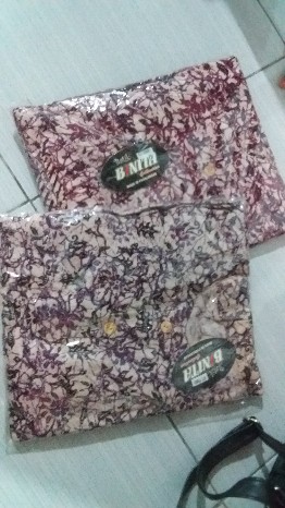 [ld 130] Setelan Babydoll Batik Jumbo Kancing