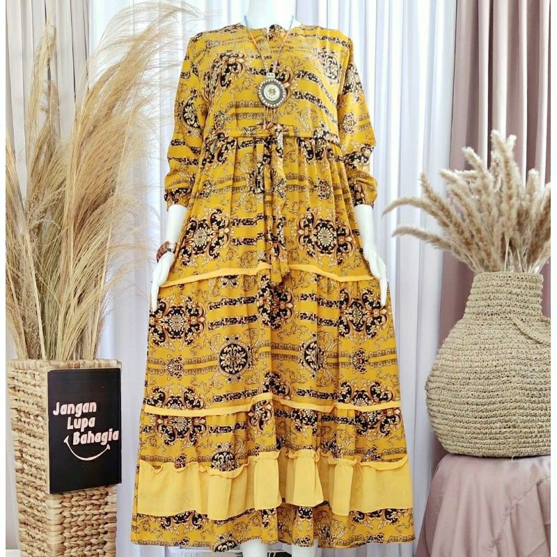 GAMIS MOTIF SULTAN RAMPEL MONALISA/COD