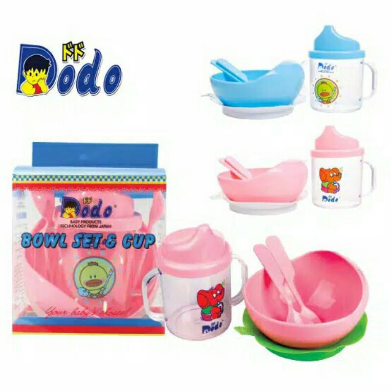 TEMPAT Makan Bayi/ DODO BOWL SET &amp; CUP