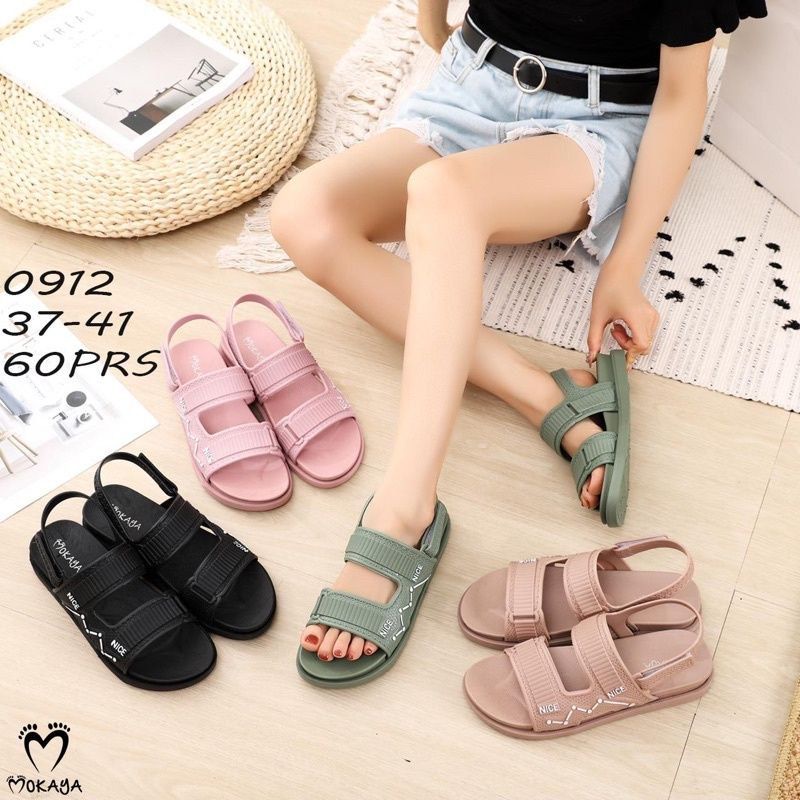 [SIAP KIRIM] SANDAL MOKAYA 0912 / SANDAL WANITA KEKINIAN / SANDAL JELLY IMPORT / SANDAL MOKAYA
