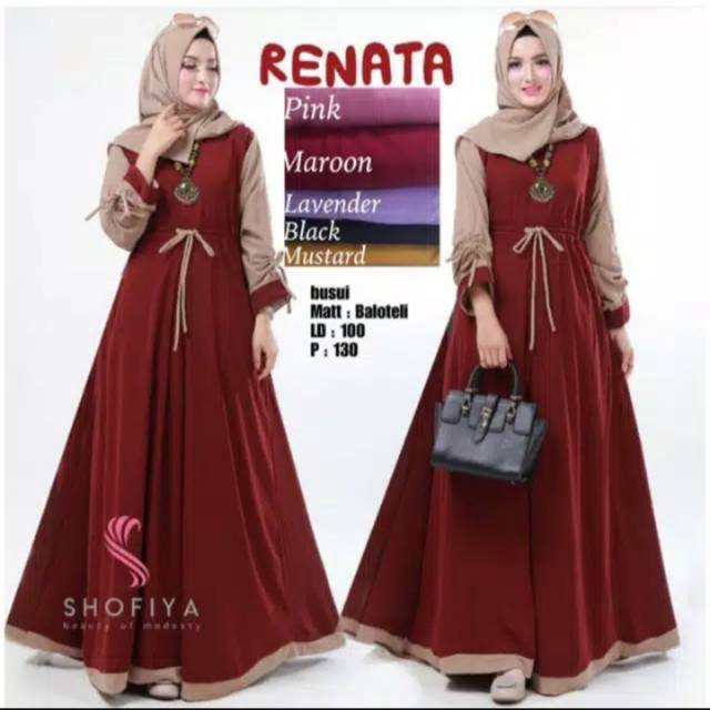 GAMIS LITOLI RENATA/ SHOFIYA RENATA/ RENATA MAXI DRESS