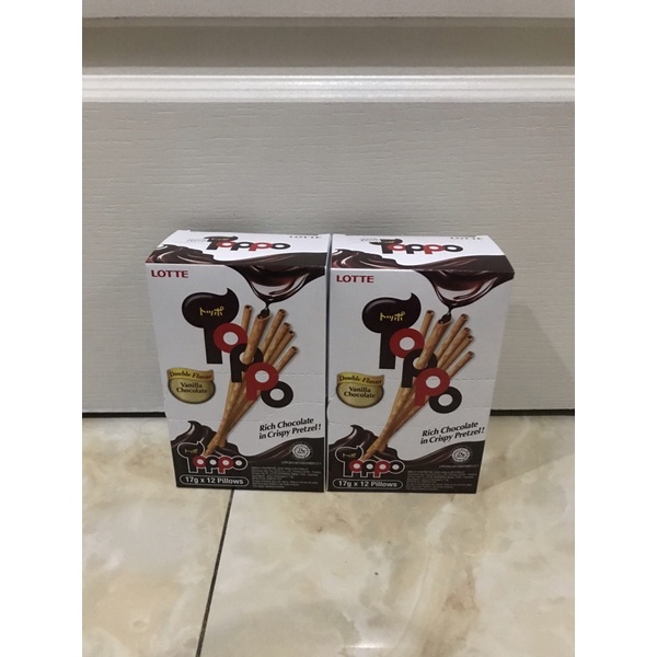 

toppo biskuit stik pretzel rasa vanilla isi cokelat