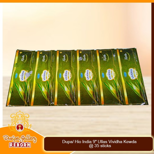 Dupa/ Hio India 9&quot; Ullas Vividha Kewda @ 35 sticks (1 Renceng 6pcs)