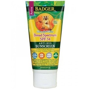 Badger Company, Anti-Bug Sunscreen, Broad Spectrum SPF 34 (87 ml)