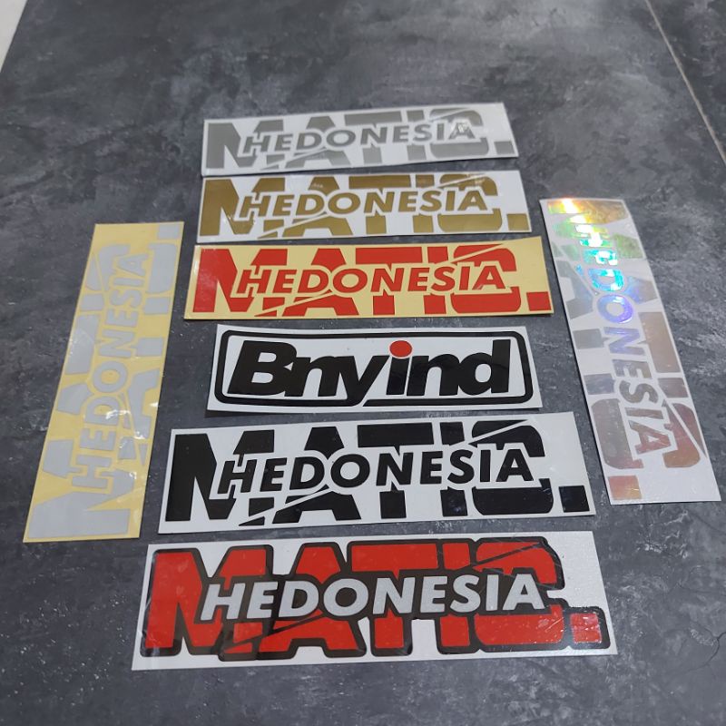 STICKER MATIC HEDONESIA CUTTING