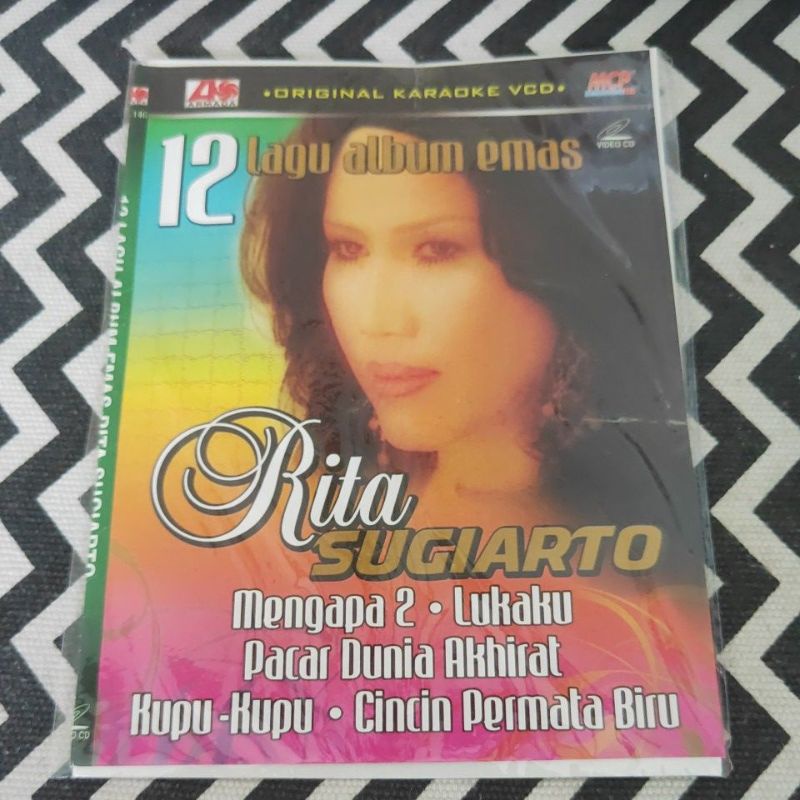 VCD KARAOKE ORIGINAL 12 LAGU ALBUM EMAS RITA SUGIARTO