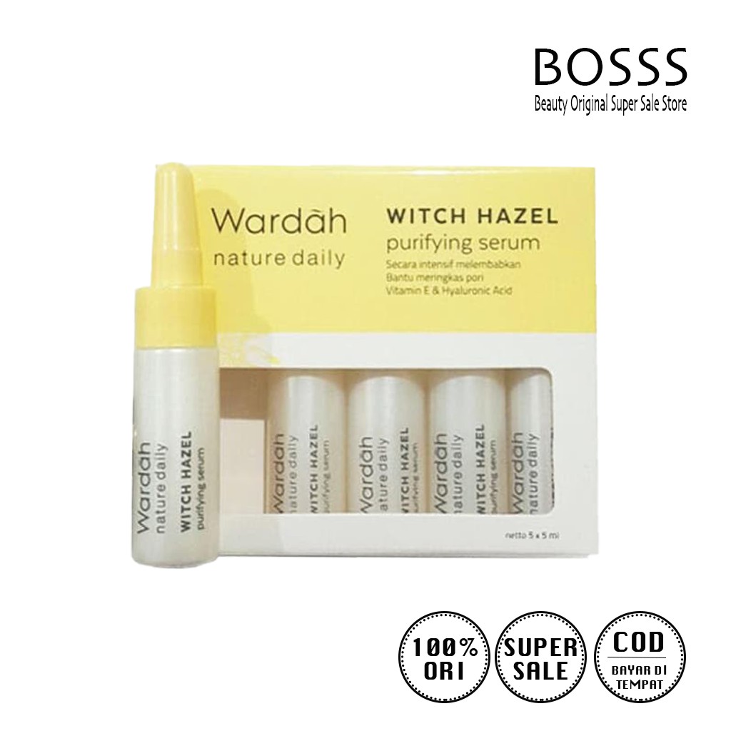 kegunaan serum wardah nature daily witch hazel