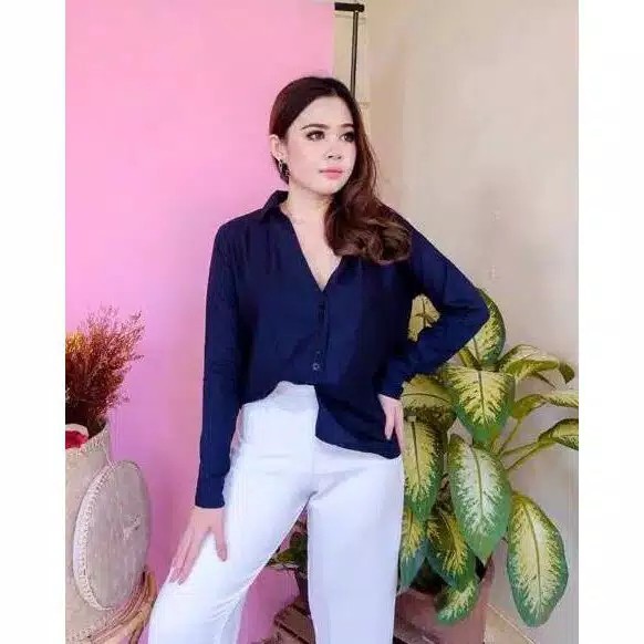 KEMEJA CAROL / V CAROL / KEMEJA TWISCONE / KEMEJA WANITA