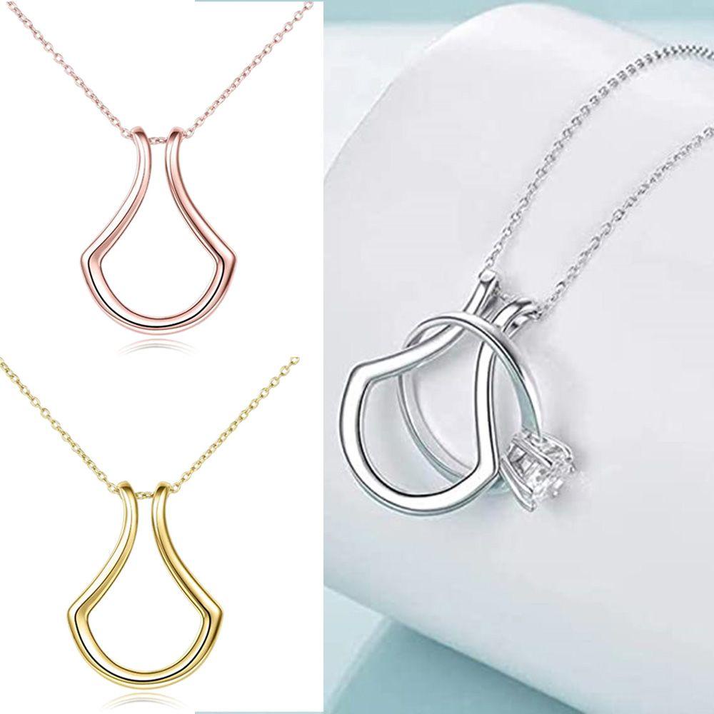 Nanas Berbentuk U Kalung Wanita Aksesoris Perhiasan Bergigi Liontin Perhiasan Menarik Choker