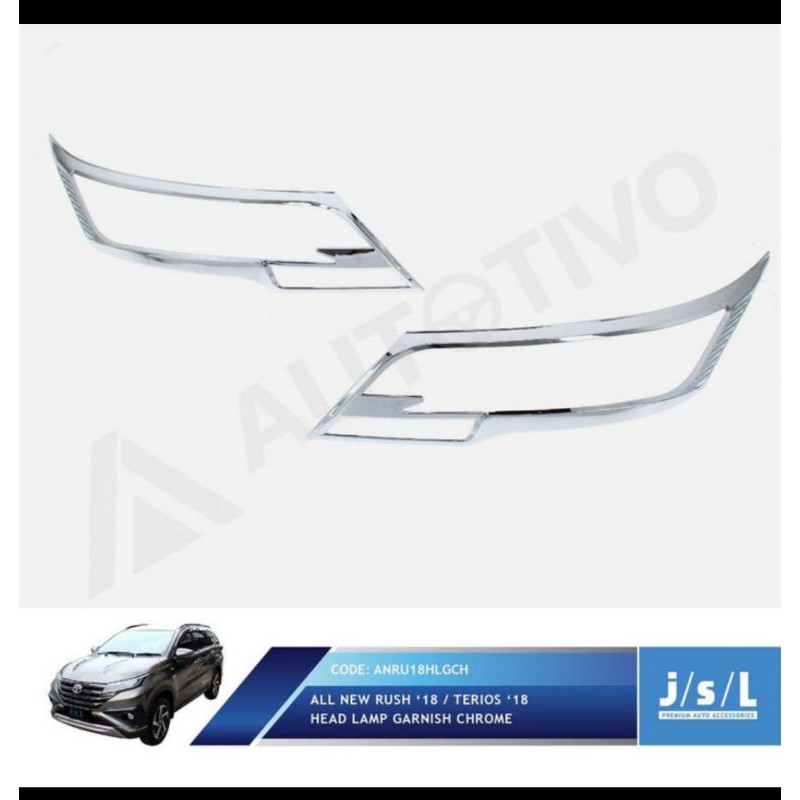Headlamp head lamp lampu garnish depan lampu depan Rush 2018
