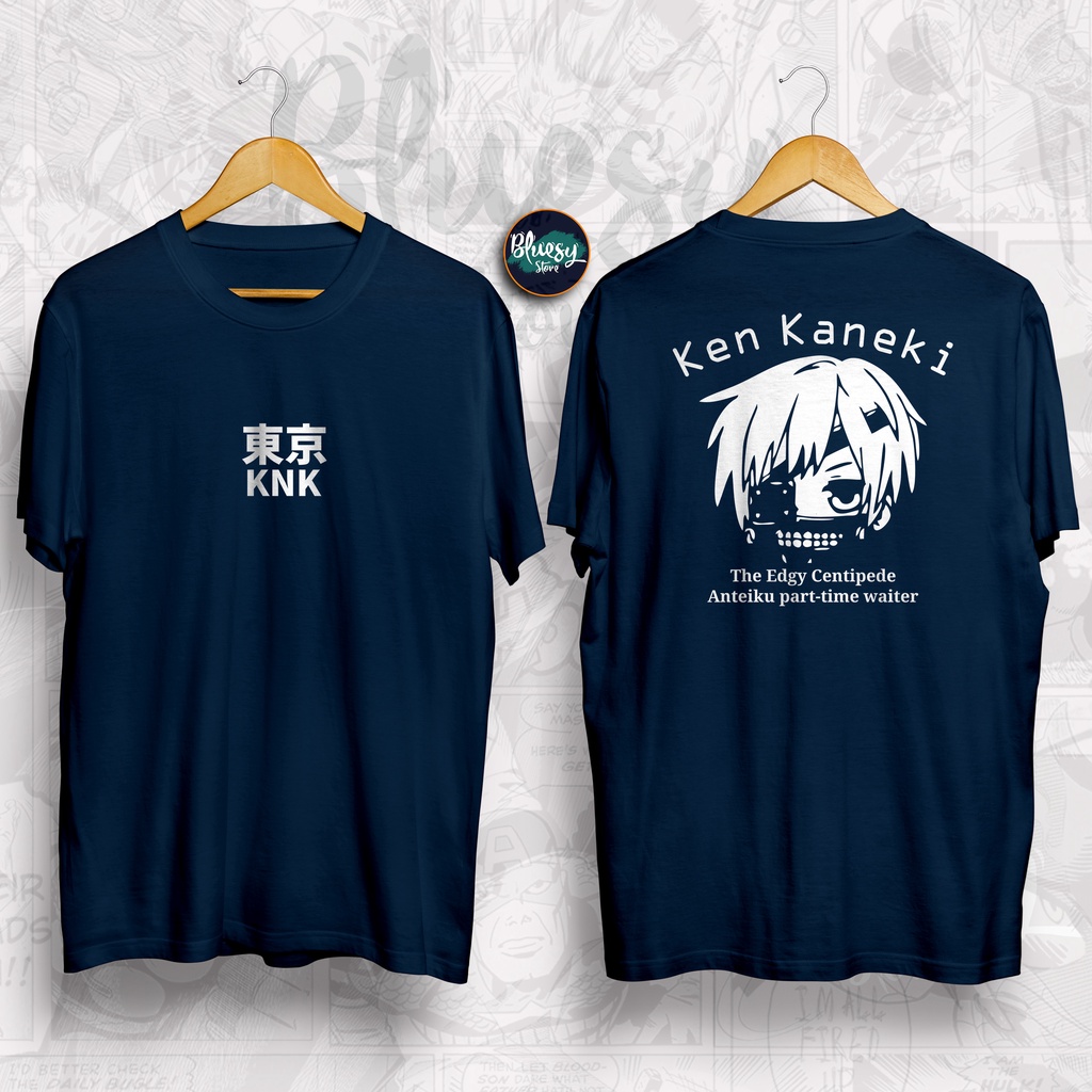 Kaos ANIME TOKYO GHOUL KEN KANEKI THE EDGY CENTIPEDE ONE EYED GHOUL / BAJU ANIME KANEKI TOKYO GHOUL BLUESYCLOTH