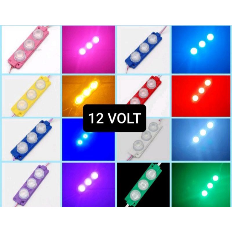 LAMPU LED UNIVERSAL 3 MATA BESAR 12VOLT