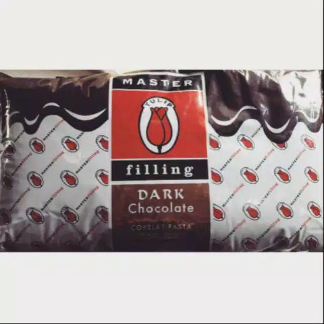 

TULIP Filling Dark Chocolate 5KG / Tulip Filling Coklat 5KG Selai Isian Pao Roti Kue Cokelat Coklat