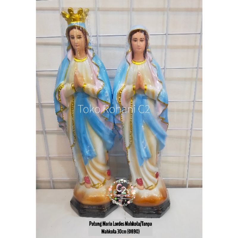 Flash Sale Patung Maria Lordes Mahkota/tanpa Mahkota 30cm (0890) - Patung Rohani Yk9jdoHl8mYYp