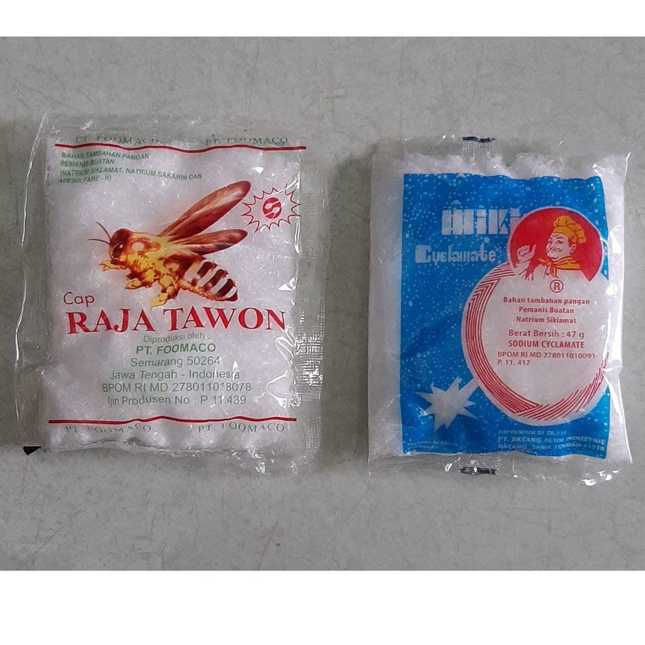 

Pemanis Buatan (RAJA TAWON & MIKI) / Bahan Tambahan Pangan / Pemanis minuman