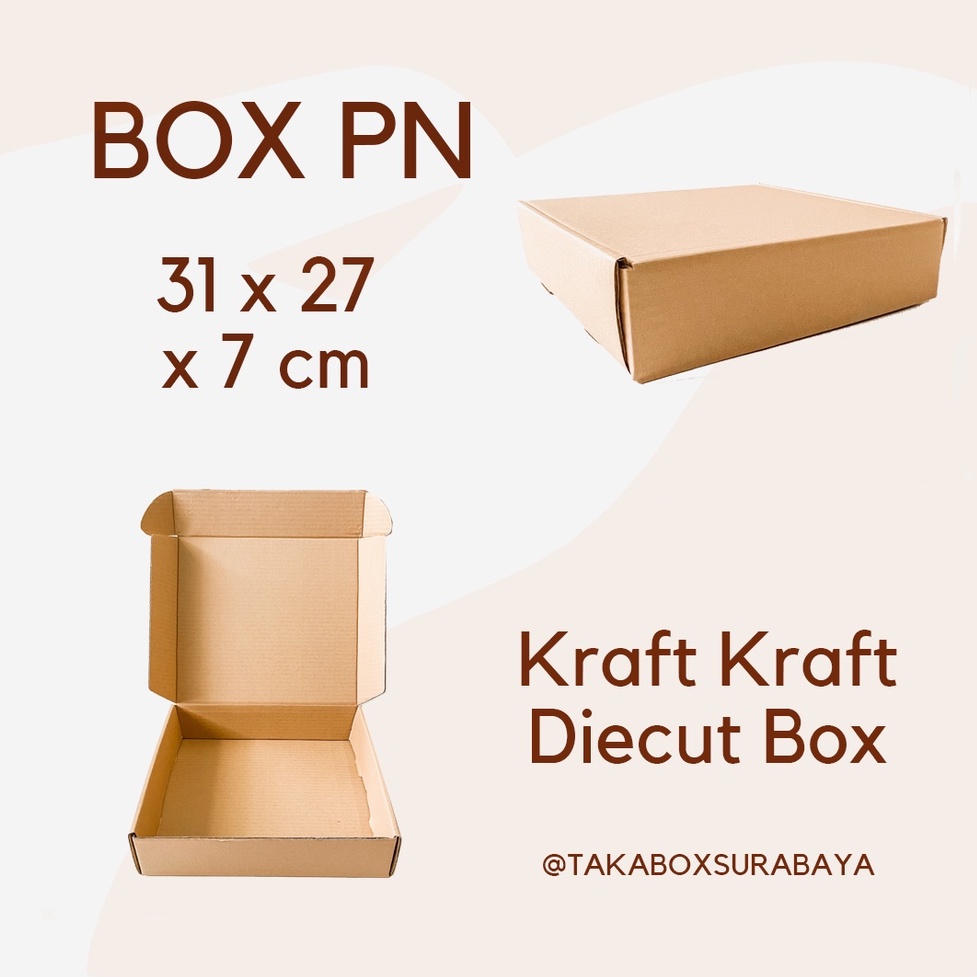 

2 pcs dan 5 pcs Box kardus untuk packaging pizza baju jersey serbaguna polos dus kemasan hampers diecut bflute coklat ecer murah (PN)