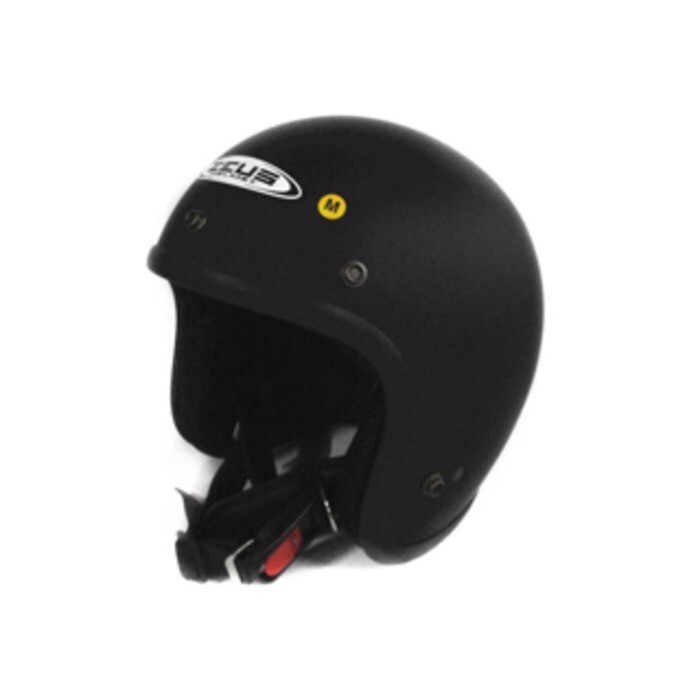 zeus 385 matt black doff hitam dop zs385 M L XL helm retro bogo harley