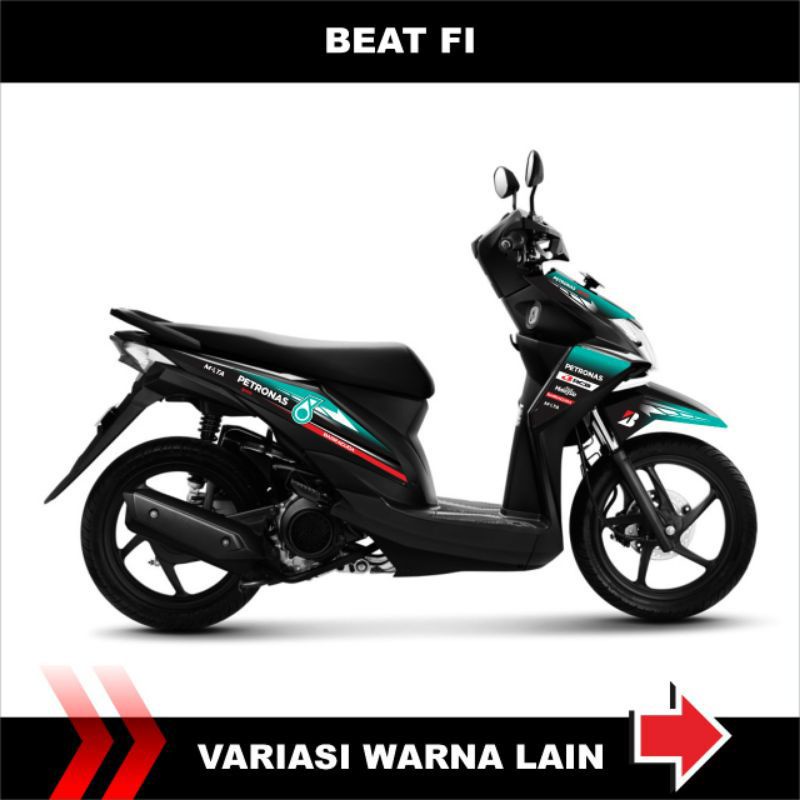 STRIPING MOTOR BEAT FI 2013 2014 2015 EDISI PETRONAS - STICKER VARIASI MOTOR HONDA BEAT FI OLD - STI