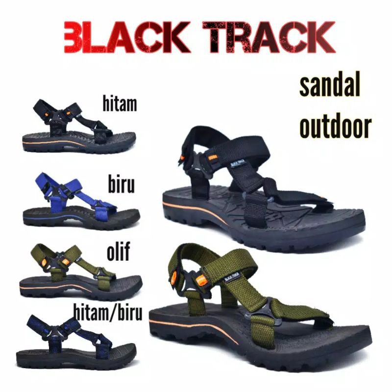 SANDAL TRACKING BLACK TRACK EXSO | SANDAL GUNUNG 100% ORIGINAL