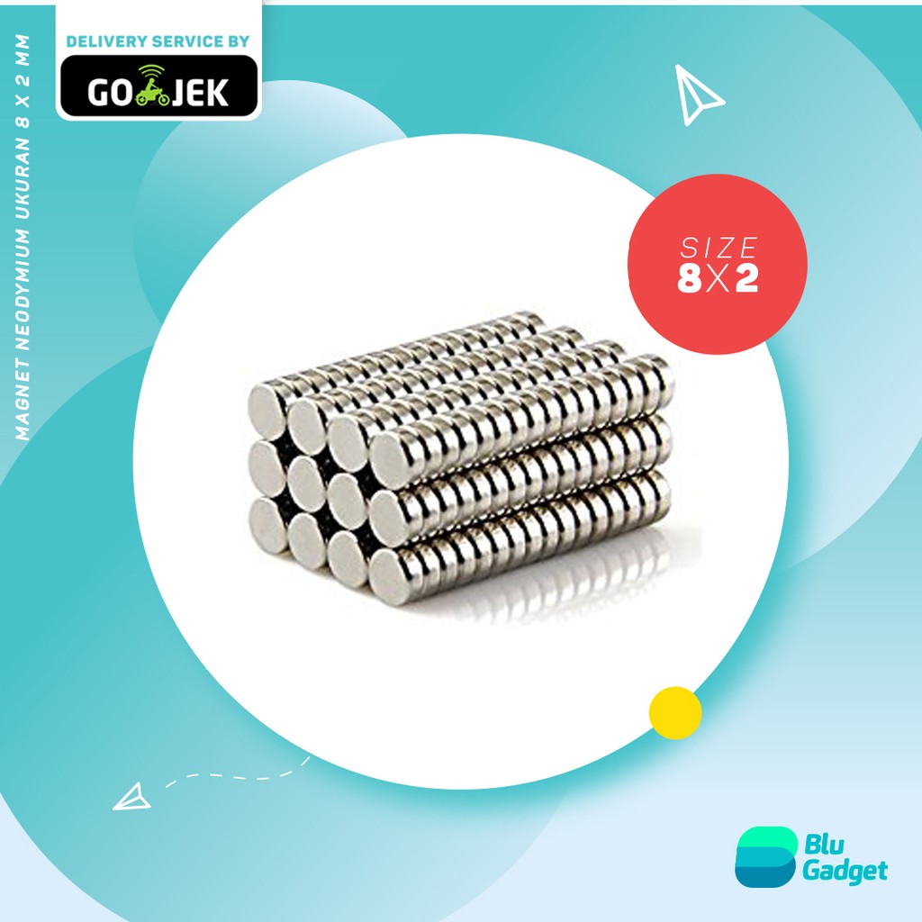 Jual Magnet Neodymium 8x2mm Isi 50pcs | Shopee Indonesia