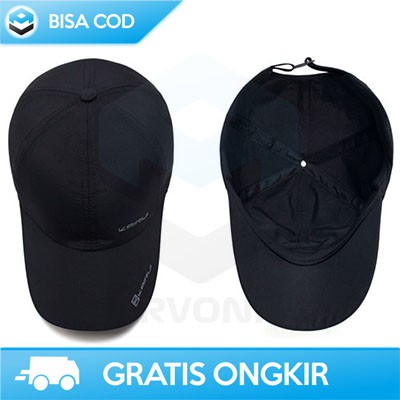 TOPI BASEBALL POLOS DISTRO PRIA WANITA BAHAN RAFEL KAIRUI MZ237 HITAM