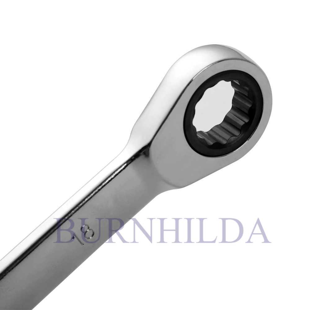 Kunci Pas Dual Head Combination Ratchet Wrench 8mm
