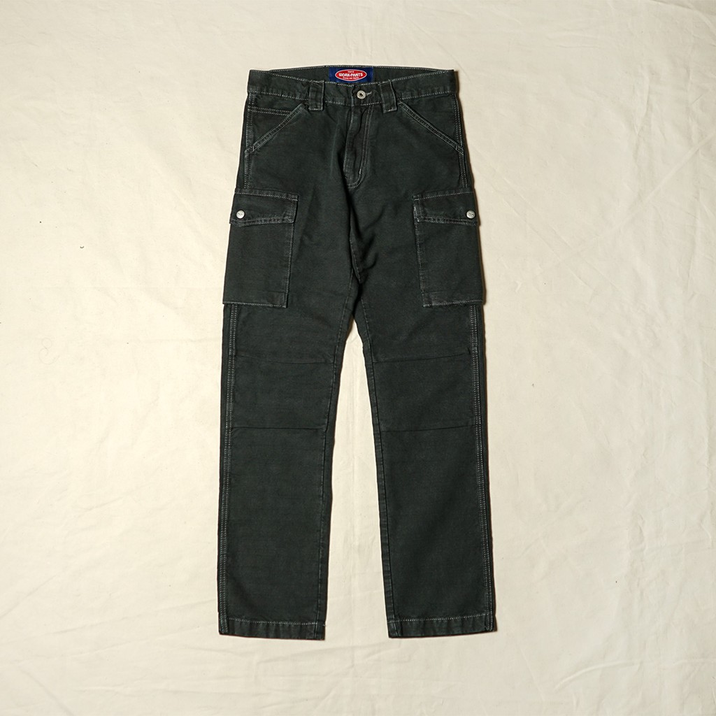 Jimmy and Martin - Slub Cargo Pants Dyed Grey - P065-1